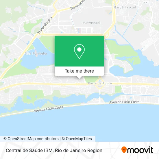 Central de Saúde IBM map