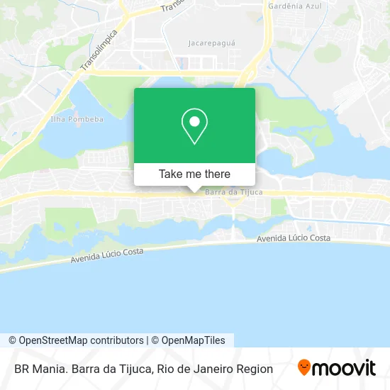 BR Mania. Barra da Tijuca map