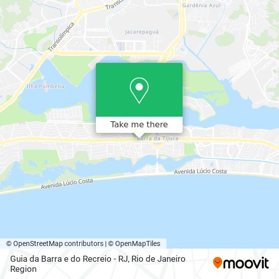 Guia da Barra e do Recreio - RJ map