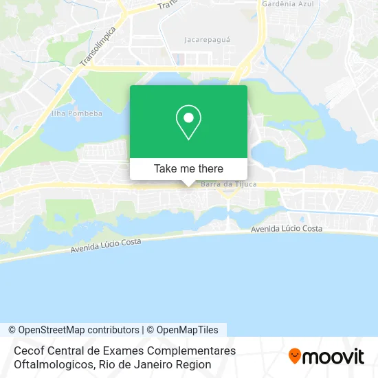 Cecof Central de Exames Complementares Oftalmologicos map