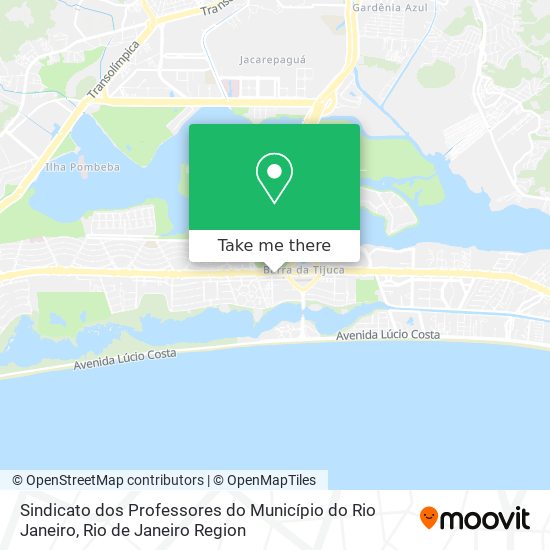 Sindicato dos Professores do Município do Rio Janeiro map