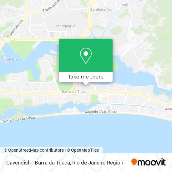 Cavendish - Barra da Tijuca map