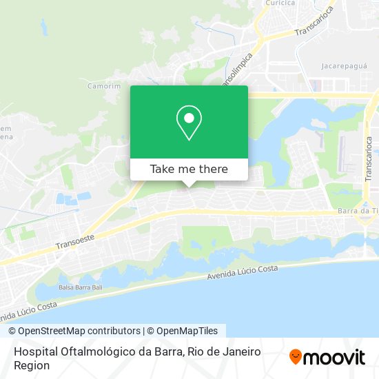 Hospital Oftalmológico da Barra map
