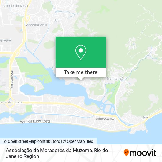 Associação de Moradores da Muzema map