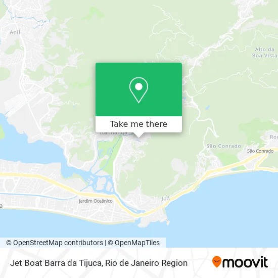Jet Boat Barra da Tijuca map
