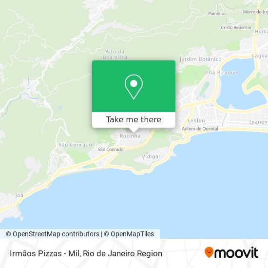 Irmãos Pizzas - Mil map