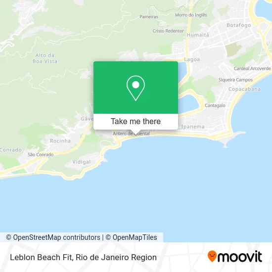 Leblon Beach Fit map