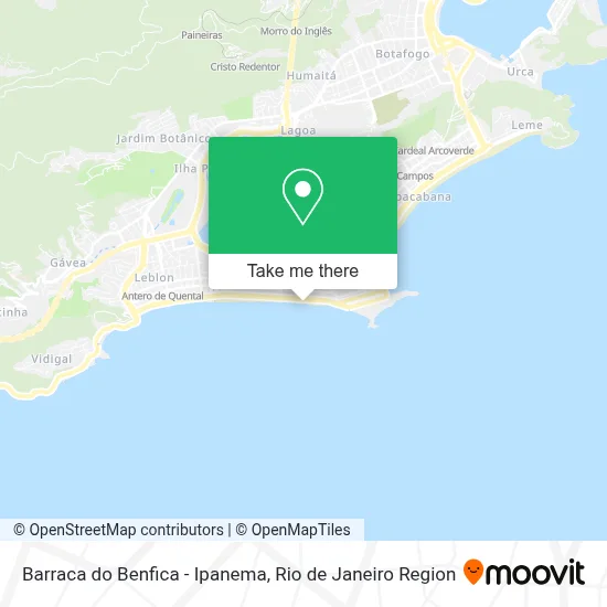 Barraca do Benfica - Ipanema map
