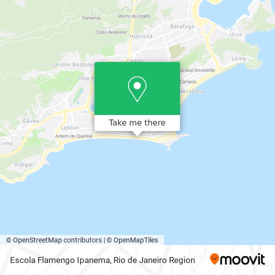 Escola Flamengo Ipanema map