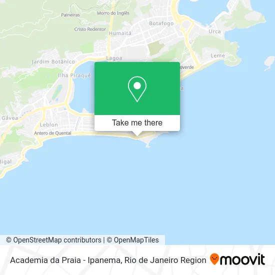 Academia da Praia - Ipanema map