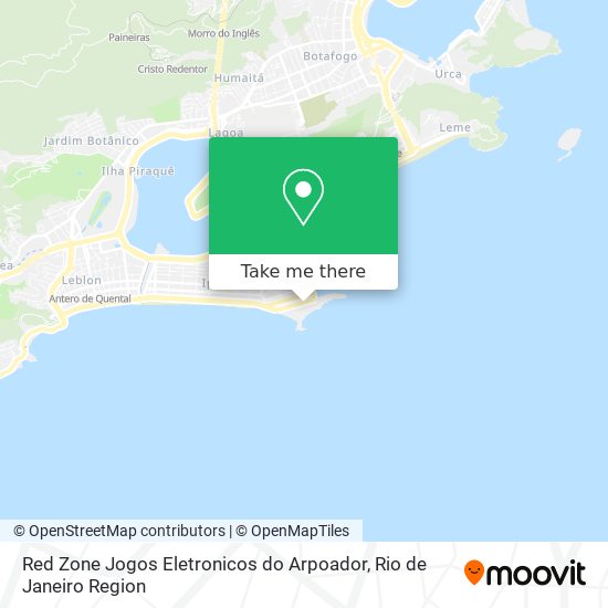 Red Zone Jogos Eletronicos do Arpoador map