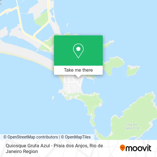 Quiosque Gruta Azul - Praia dos Anjos map
