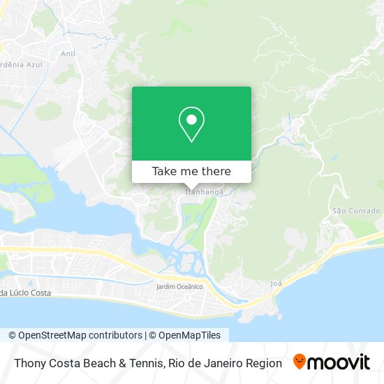 Thony Costa Beach & Tennis map