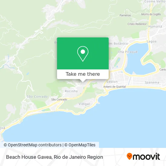Beach House Gavea map