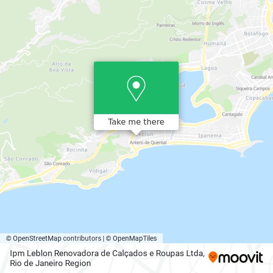 Mapa Ipm Leblon Renovadora de Calçados e Roupas Ltda