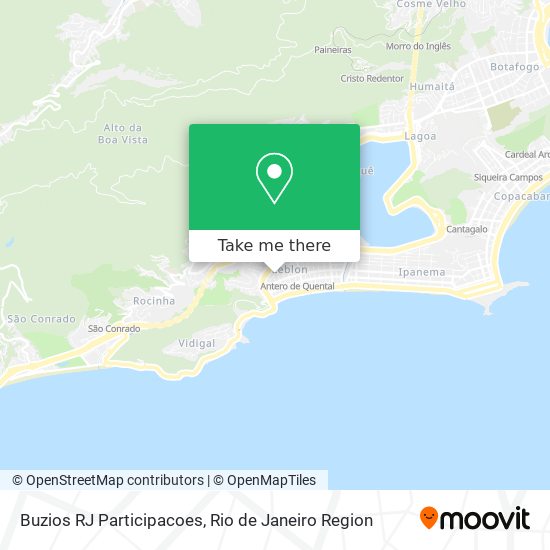 Mapa Buzios RJ Participacoes