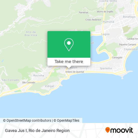 Mapa Gavea Jus I