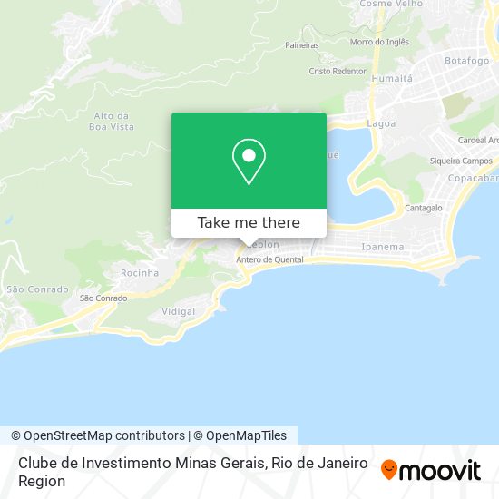 Clube de Investimento Minas Gerais map