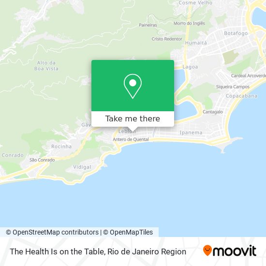 The Health Is on the Table map