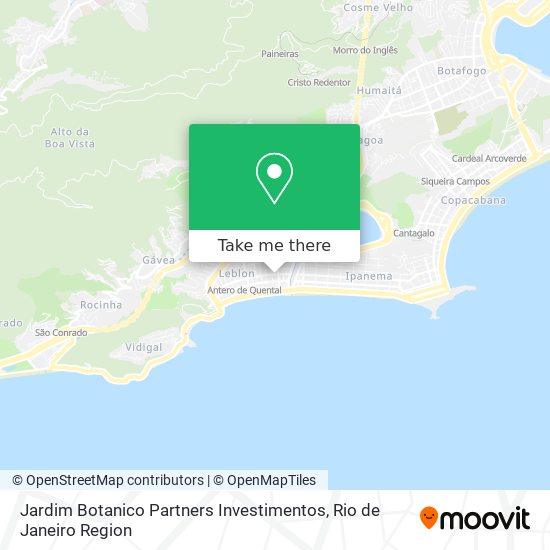 Mapa Jardim Botanico Partners Investimentos