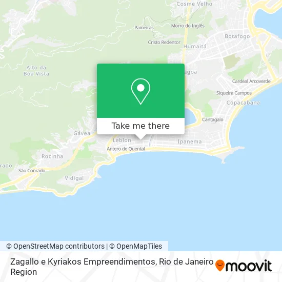 Zagallo e Kyriakos Empreendimentos map