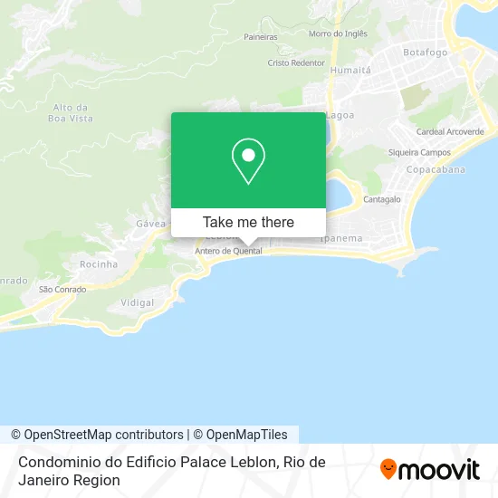 Condominio do Edificio Palace Leblon map