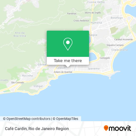 Mapa Café Cardin