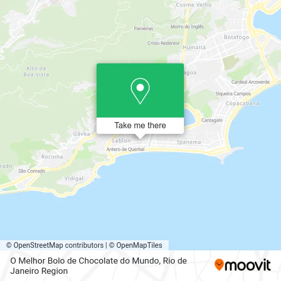 O Melhor Bolo de Chocolate do Mundo map