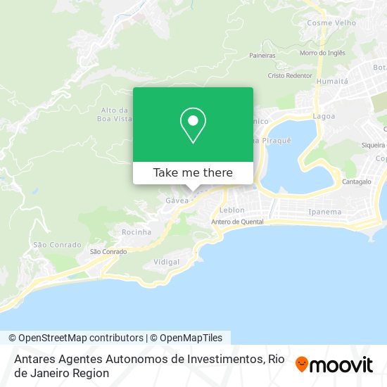 Mapa Antares Agentes Autonomos de Investimentos