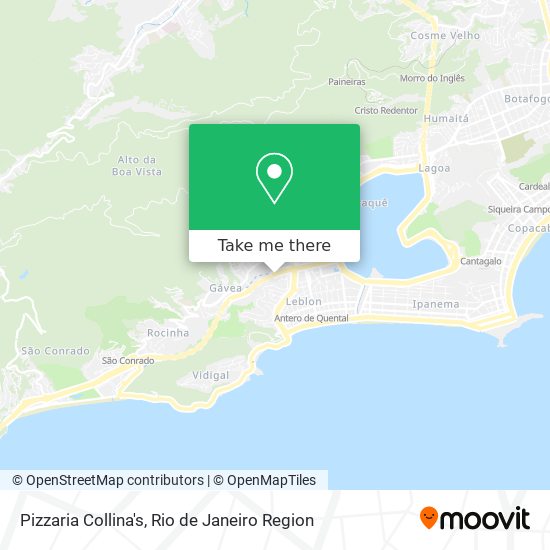 Pizzaria Collina's map