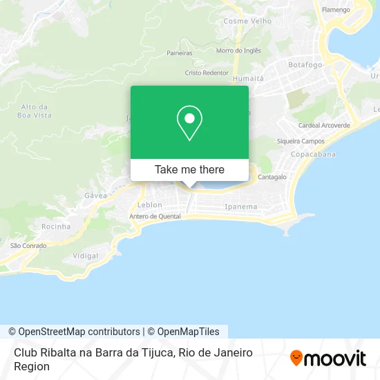 Club Ribalta na Barra da Tijuca map