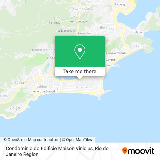 Mapa Condominio do Edificio Maison Vinicius