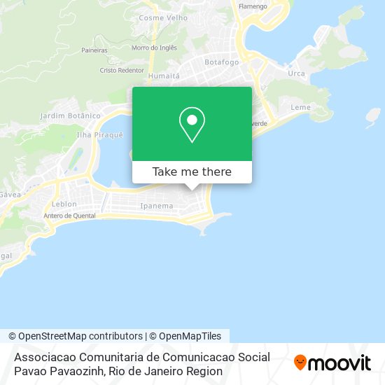 Associacao Comunitaria de Comunicacao Social Pavao Pavaozinh map