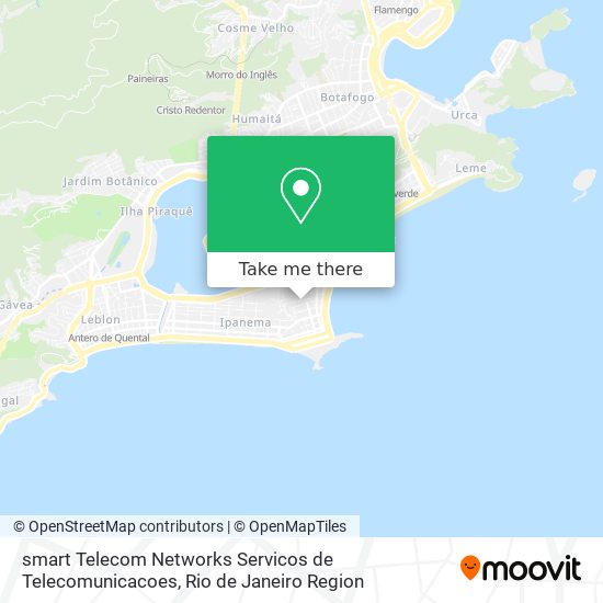 Mapa smart Telecom Networks Servicos de Telecomunicacoes