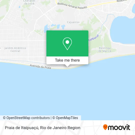 Praia de Itaipuaçú map