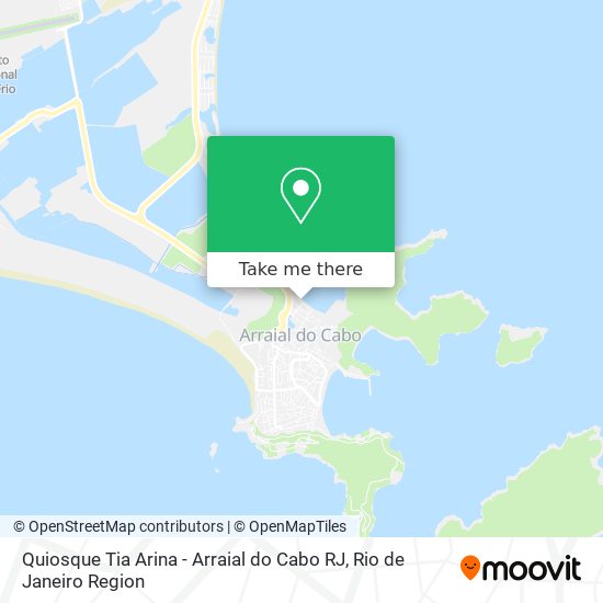 Quiosque Tia Arina - Arraial do Cabo RJ map
