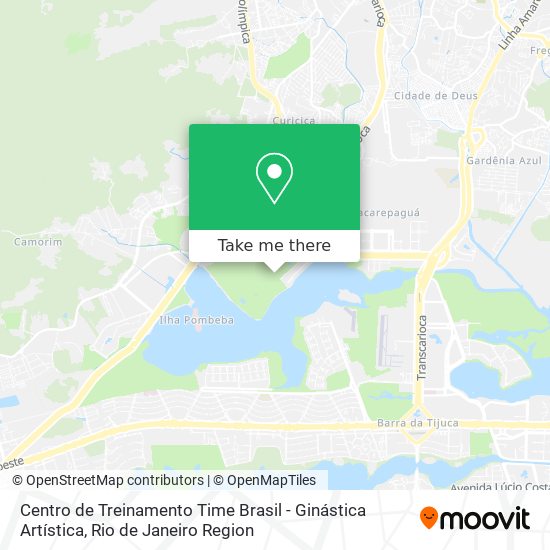 Centro de Treinamento Time Brasil - Ginástica Artística map