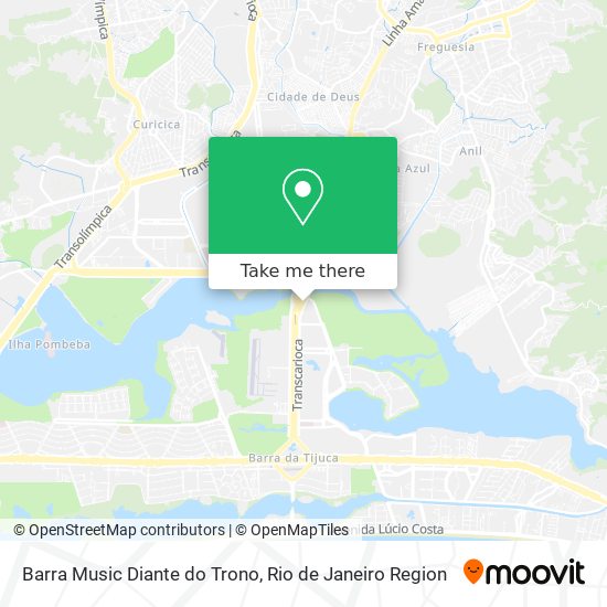 Barra Music Diante do Trono map