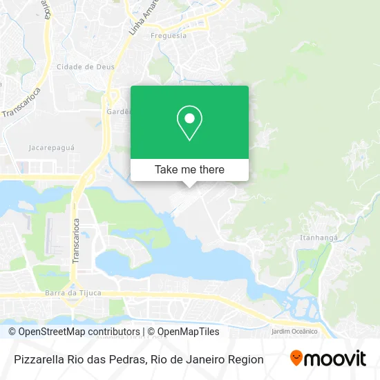 Pizzarella Rio das Pedras map