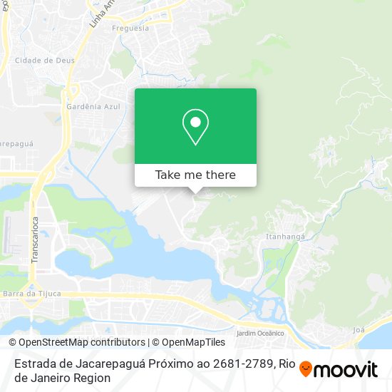 Estrada de Jacarepaguá Próximo ao 2681-2789 map
