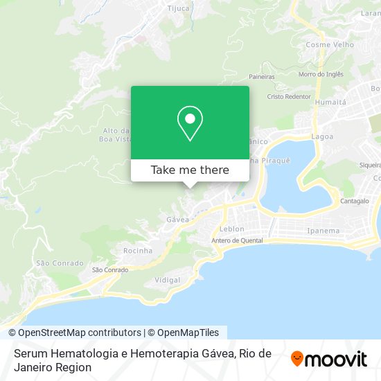 Serum Hematologia e Hemoterapia Gávea map