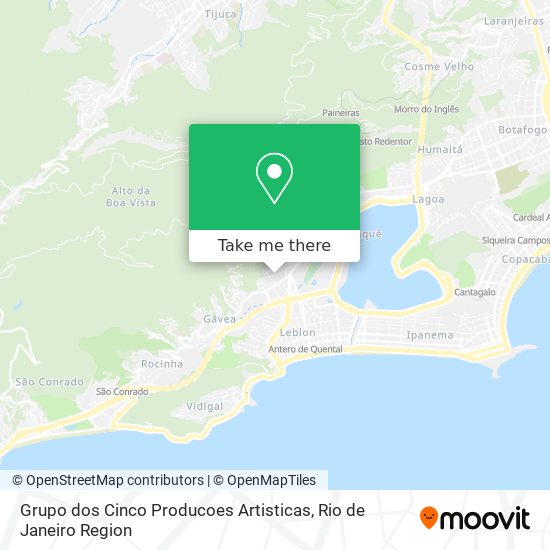 Grupo dos Cinco Producoes Artisticas map