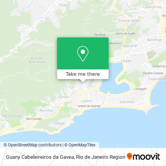 Guany Cabeleireiros da Gavea map