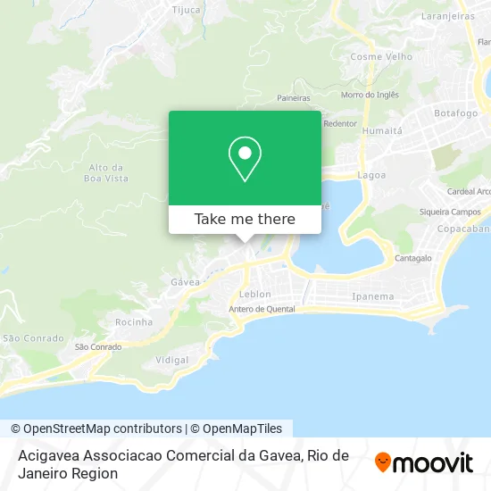 Acigavea Associacao Comercial da Gavea map