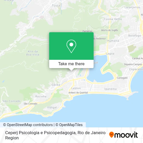 Ceperj Psicologia e Psicopedagogia map