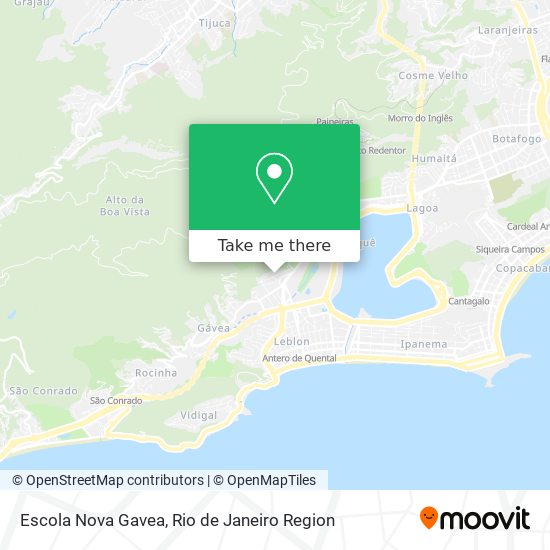 Mapa Escola Nova Gavea