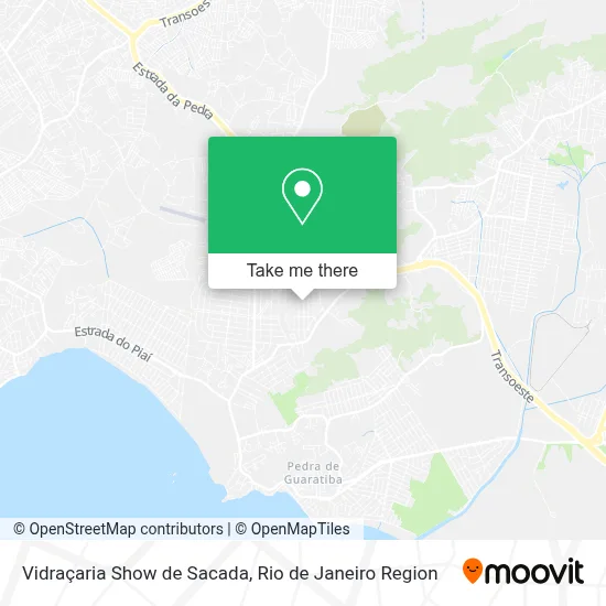 Vidraçaria Show de Sacada map