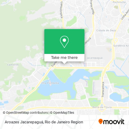 Aroazes Jacarepaguá map