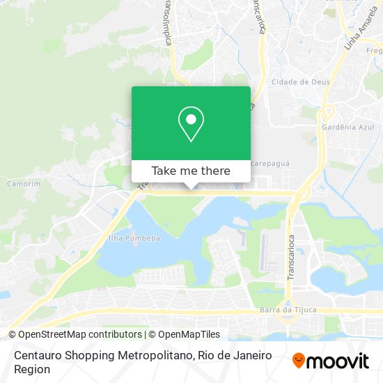 Centauro Shopping Metropolitano map