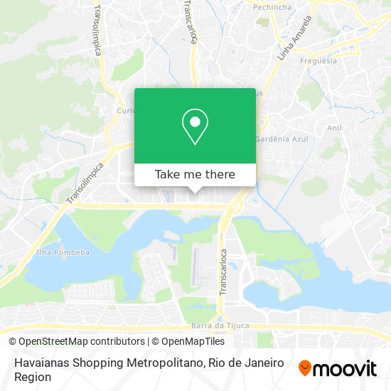 Mapa Havaianas Shopping Metropolitano